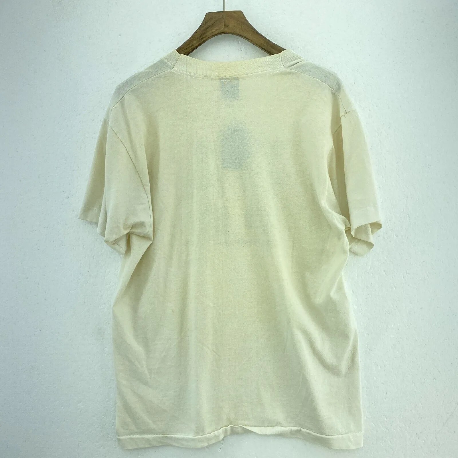 As The Beatles 1964 Vintage White T-shirt Size L Single Stitch