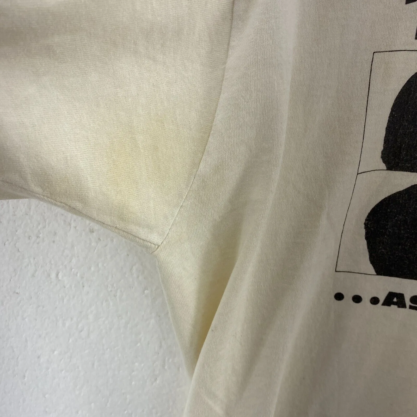 As The Beatles 1964 Vintage White T-shirt Size L Single Stitch
