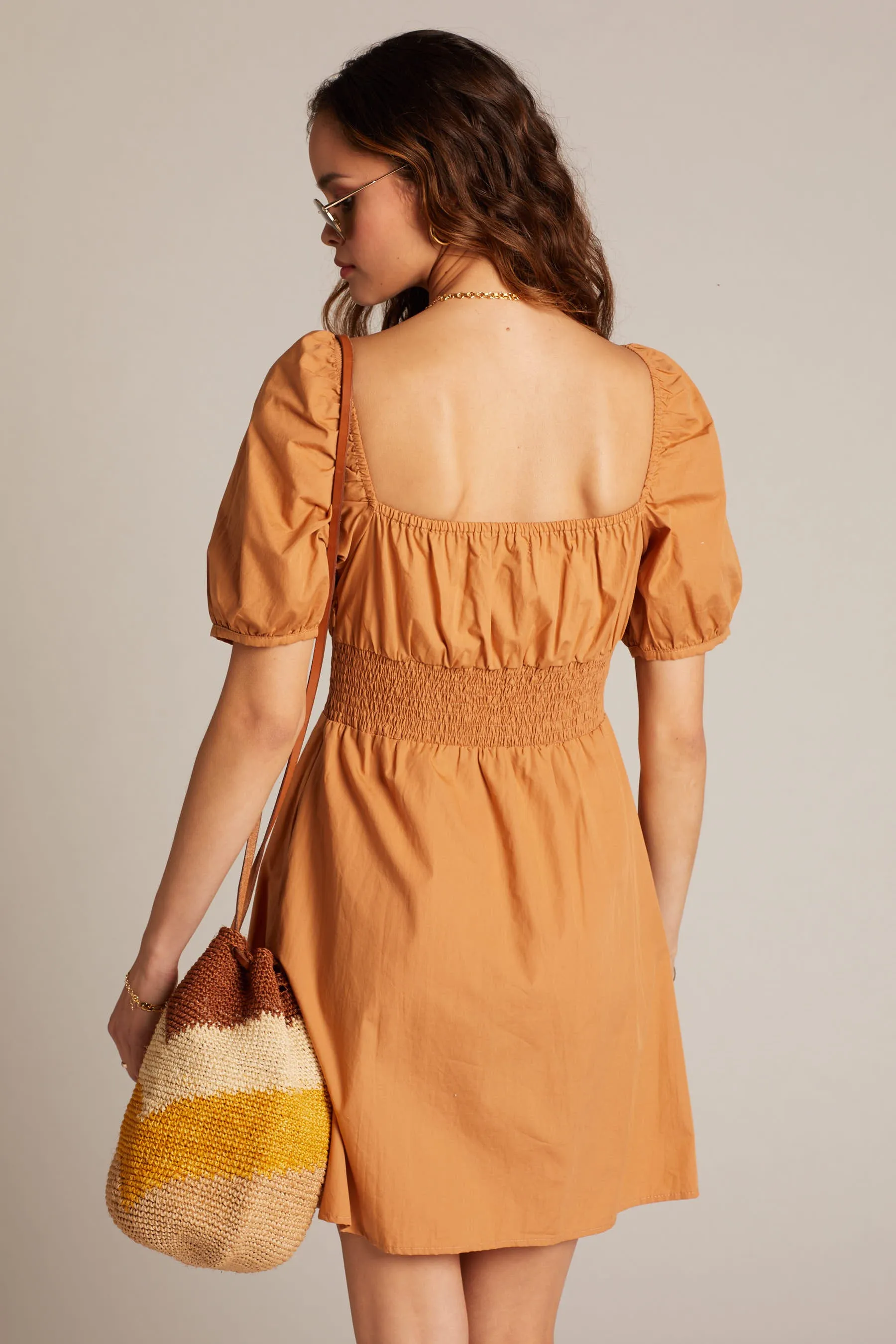 Caramel Mariette Mini Dress