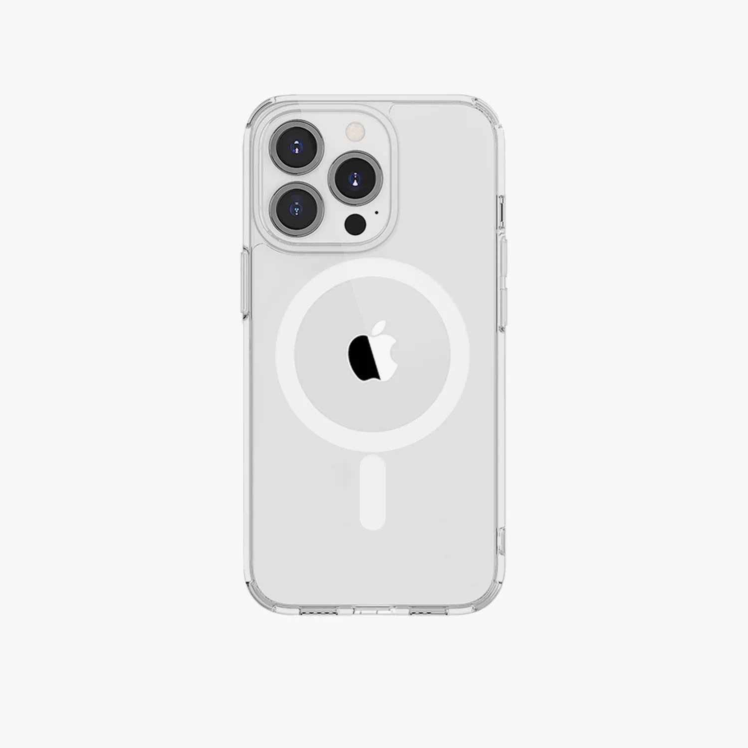 iPhone 14 Plus MagSafe Leather Flip Cover with Clear Case