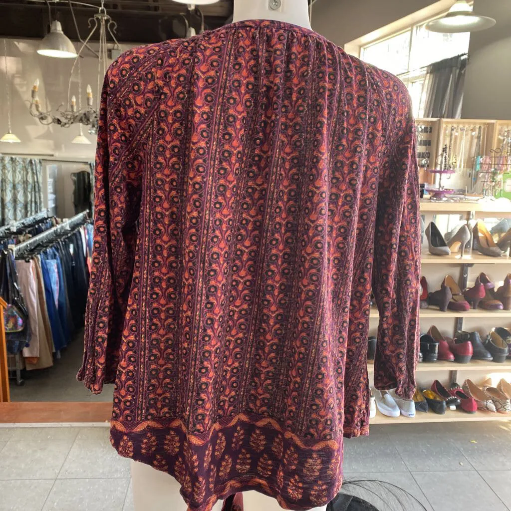 Lucky Brand multi print top L