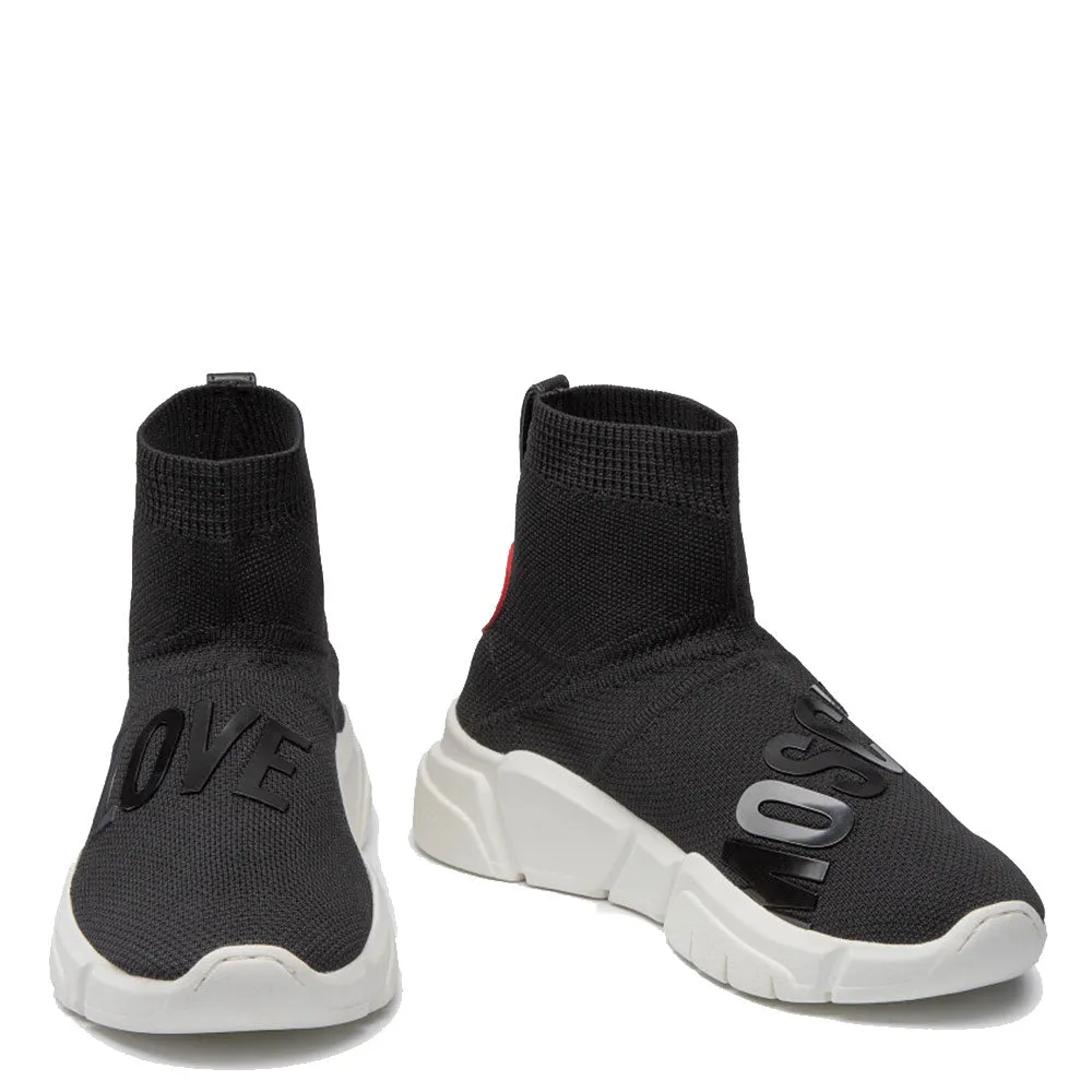 Scarpe Donna LOVE MOSCHINO Sneakers Running a Calzino Nero