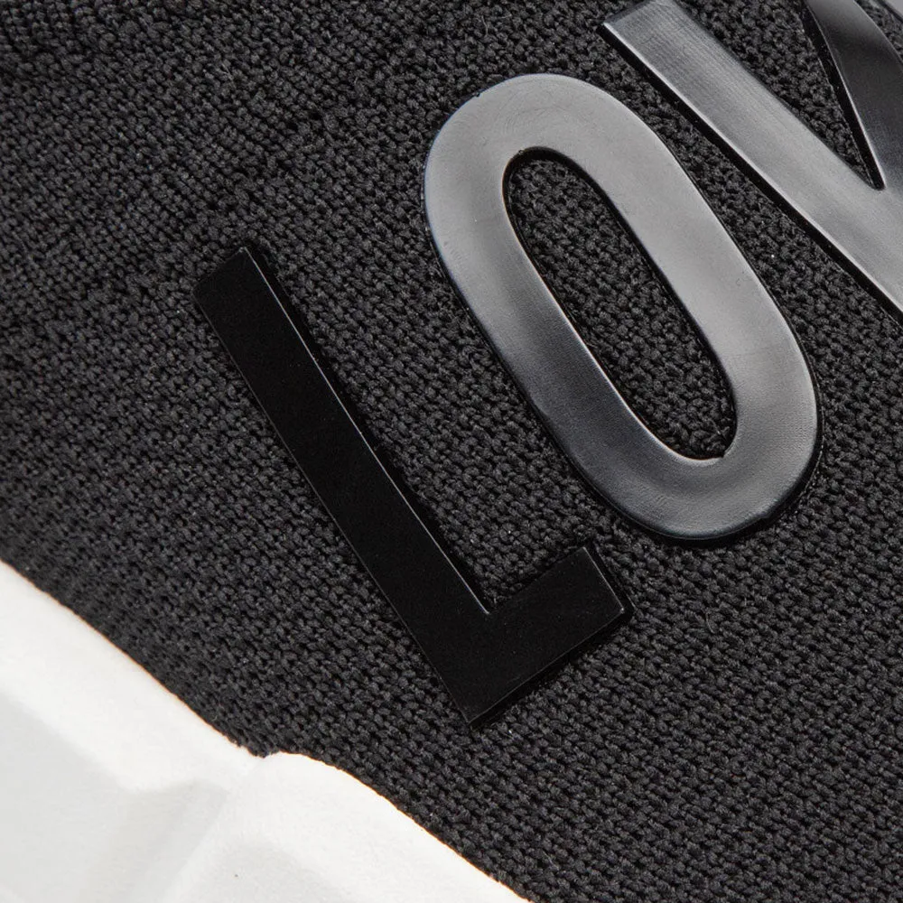 Scarpe Donna LOVE MOSCHINO Sneakers Running a Calzino Nero