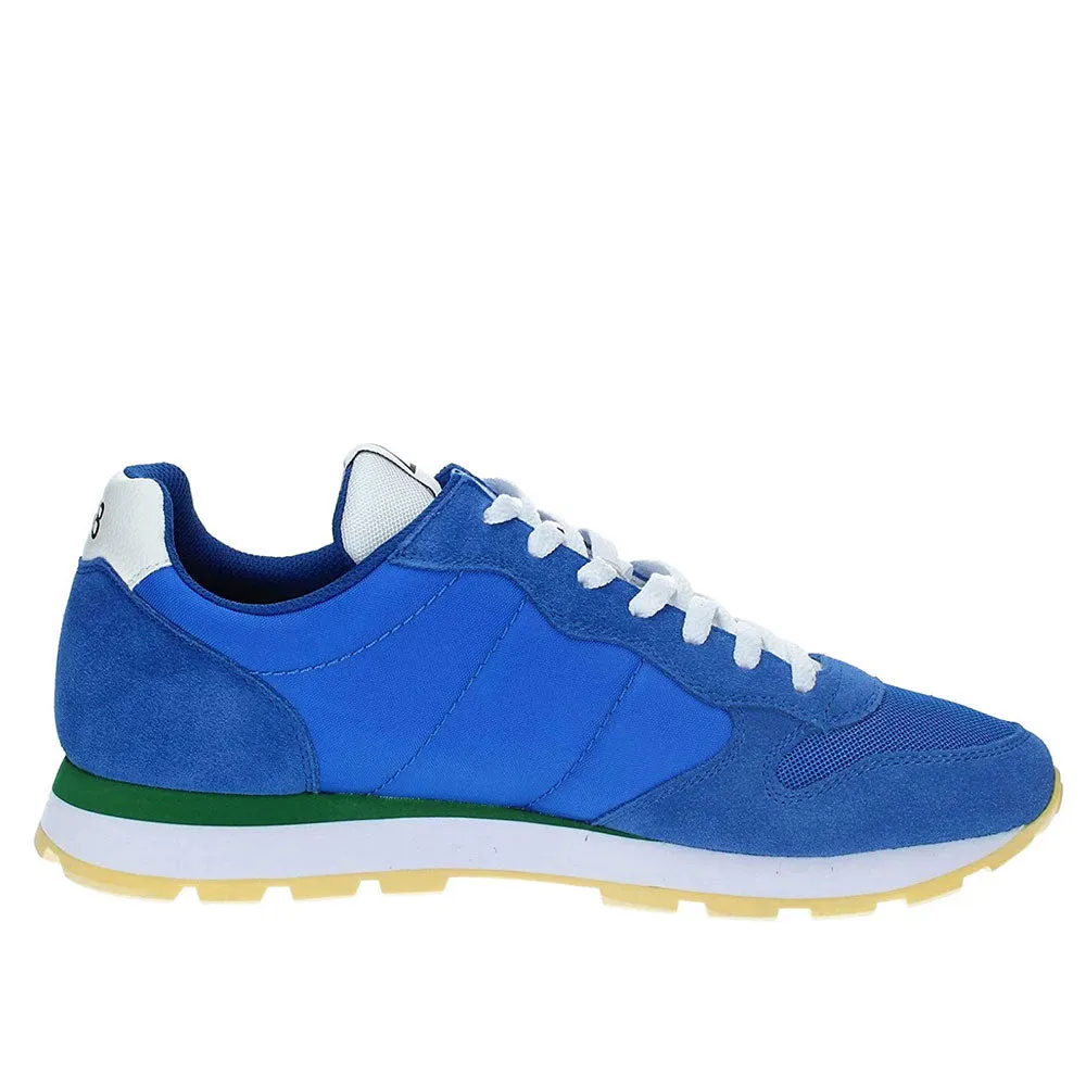 Scarpe Uomo Sun68 Sneakers Tom Logo Patch Flag Royal-Giallo